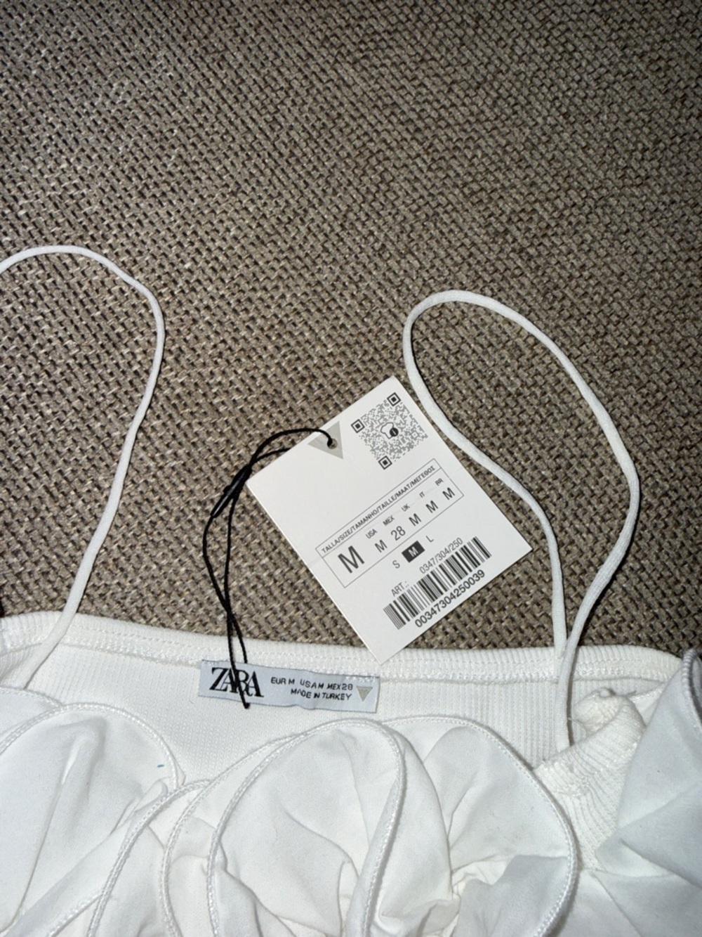 🆕 Zara Ruffle Crop Top - Picture 7 of 7